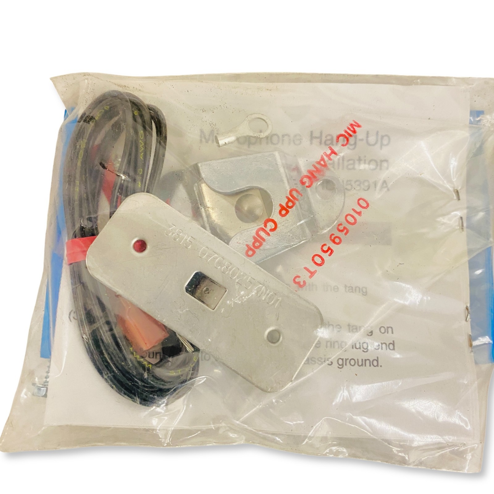 Motorola Mic Hang-Up Clip & Mounting Hardware Kit for HMN1052A