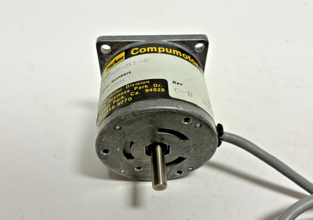 Parker 57-51 Compumotor Hybrid-Stepper Motor, 90-130VAC, NEMA 23, 65oz-in
