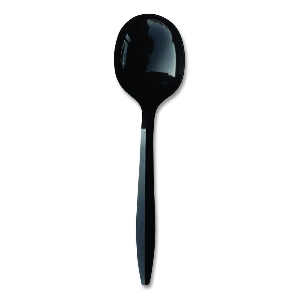 Boardwalk SOUPBLMW Polypropylene Soup Spoon Cutlery – Black (1000/Carton) New