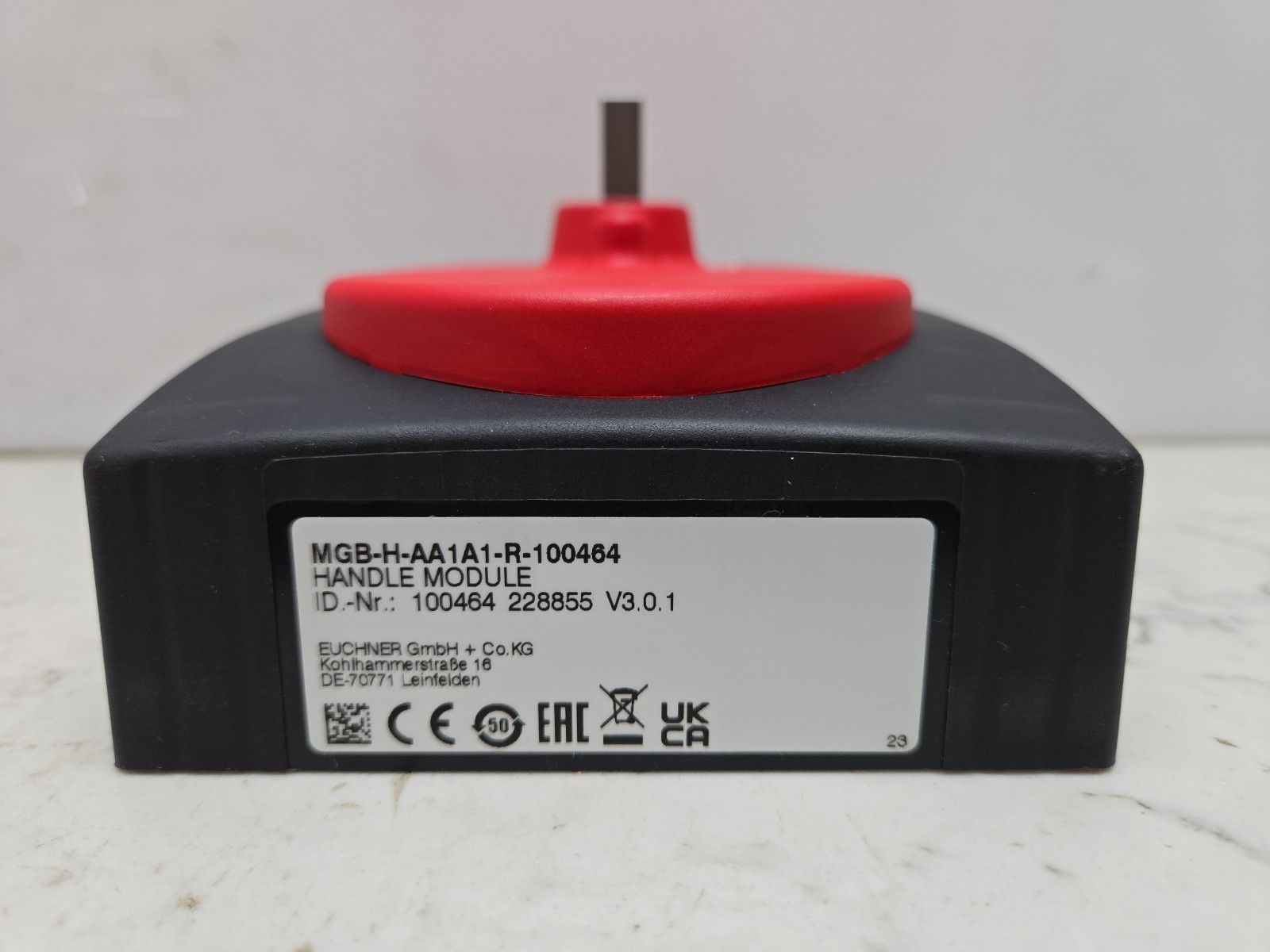 Euchner MGB-H-AA1A1-R-100464 Handle Module 24V Ac Solenoid Volt Lever Lock New