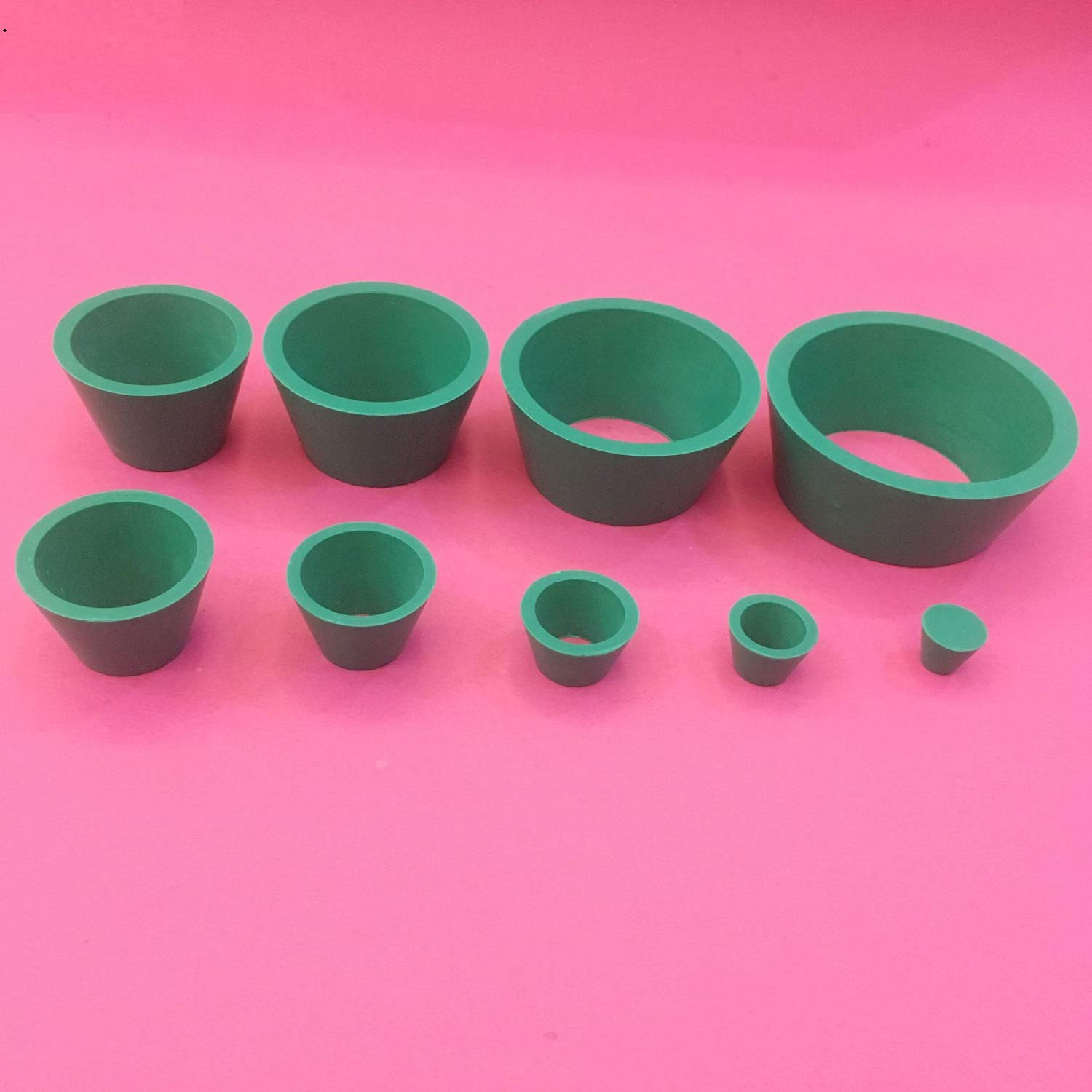 9 Count Filter Adapter Cones Set, Buchner Funnel Flask Adapter Set, Tapered Coll