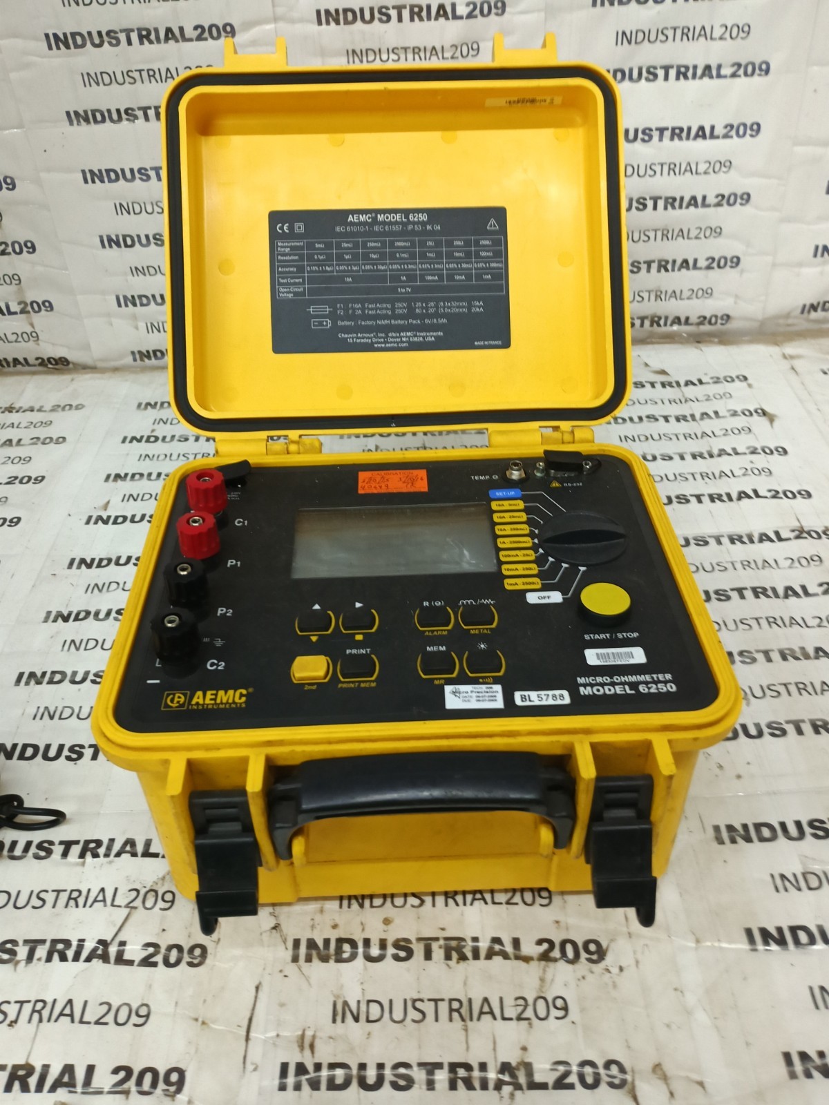 AEMC MICRO-OHMMETER 6250 (NO POWER CORD)