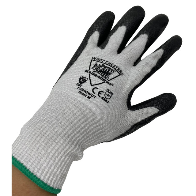 West Chester Barracuda Touch 713HGWUT White Medium Cut-Resistant Gloves – M