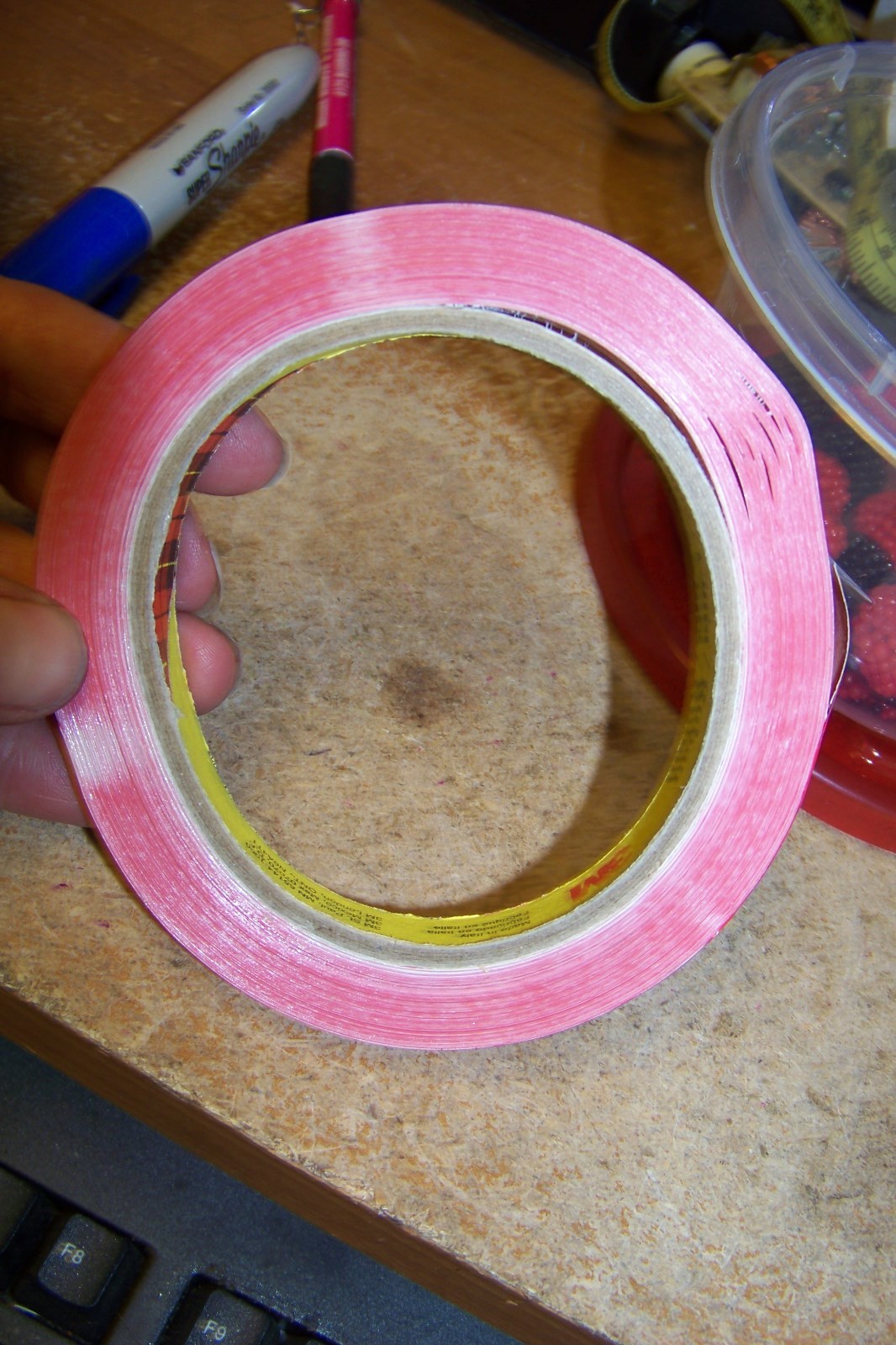 new scotch 3m 690 .47″ x 72 yds red film tape 12mm x 66m