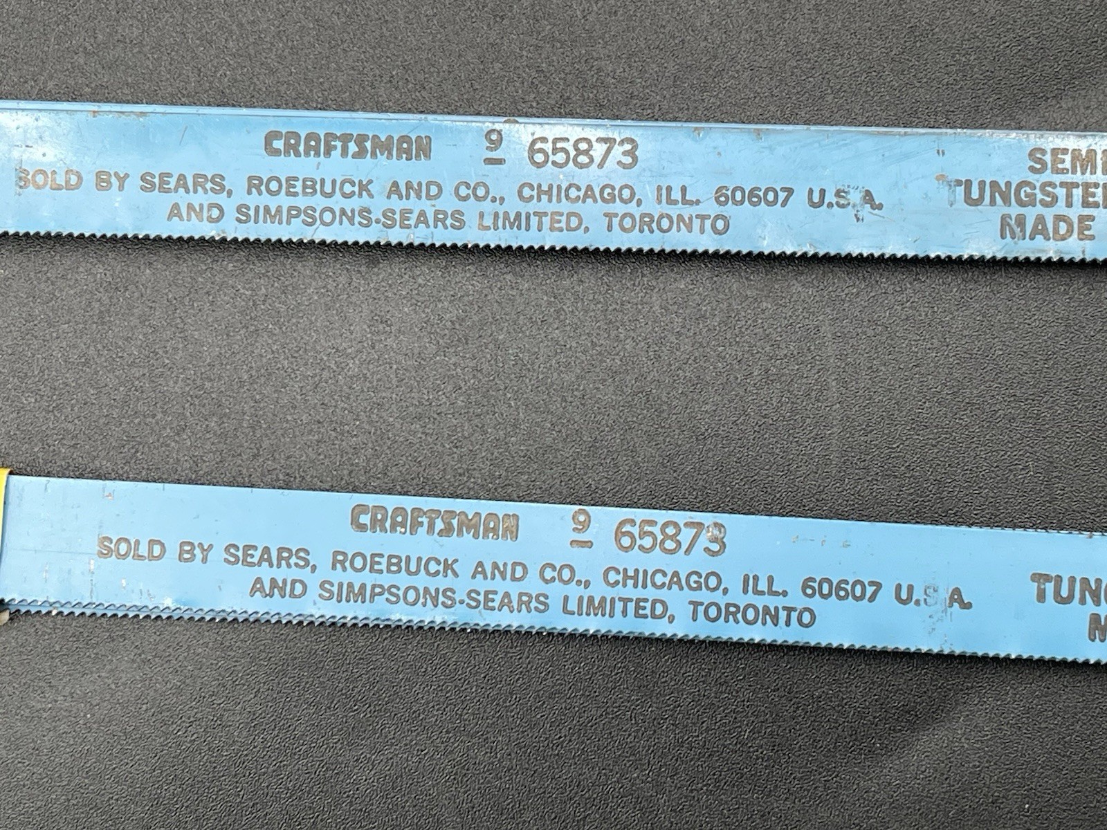 NOS Sears Craftsman Hacksaw Blades 10×24 Teeth 9_65873, 8 Count, Made In Sweden