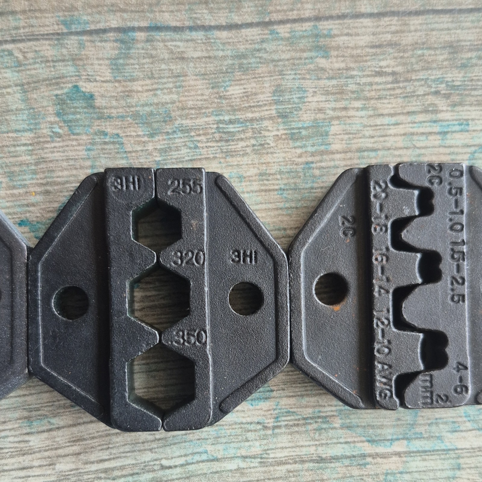 Master Interchangeable Coax & Wire Crimping Die Jaws Set Multi Color 6pc Lot