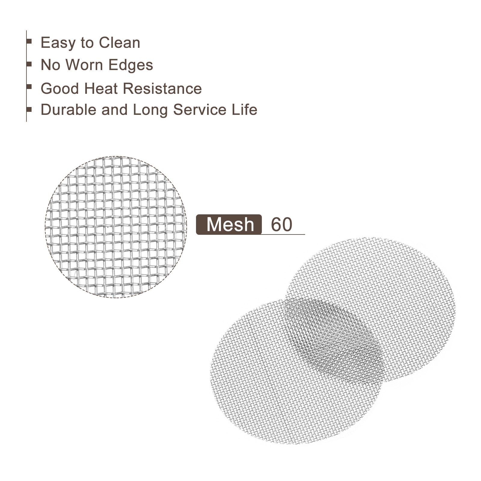 80Pcs Pipe Screen Stainless Steel Screens 1″ 25.4mm Diameter
