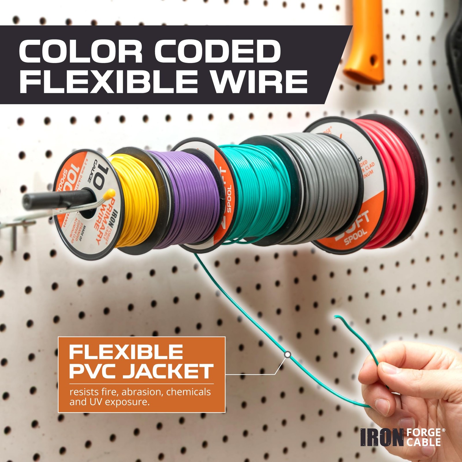 50 ft 4 Gauge Wire – 2 Pack 25ft Copper Clad Aluminum Primary Wire – 4 AWG He…