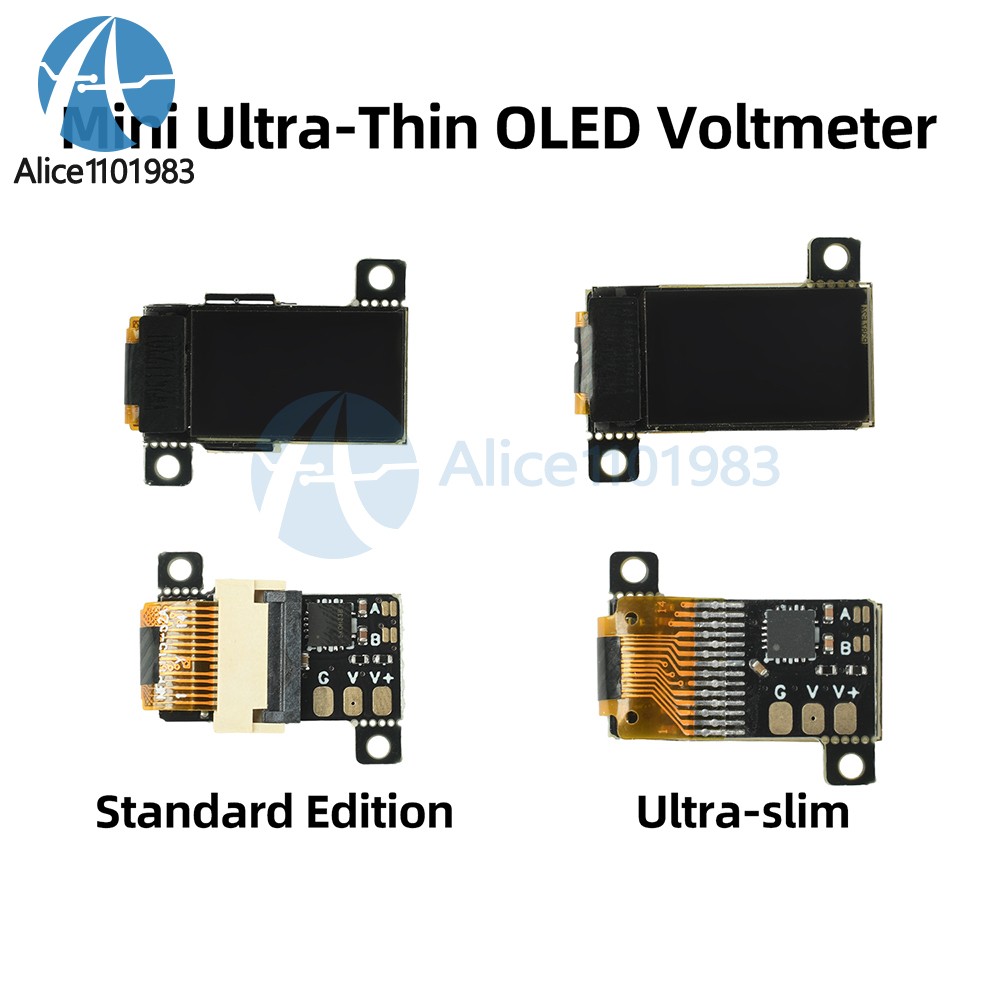 DC 0-30V Digital Voltmeter 0.5-inch OLED Ultra-Slim Mini Embedded Voltage Gauge