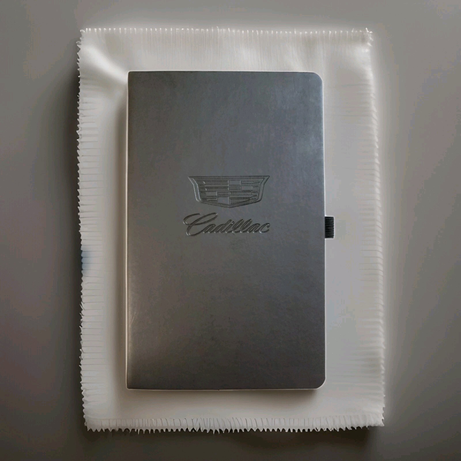 CADILLAC Notebook Journal Debossed Logo GM Notepad Hard Cover Vegan Italy Made