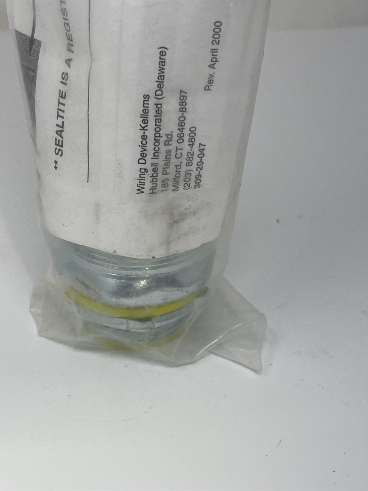 1” Hubbell Wiring Device, Kellems Liquid Tight Grip, Straight Connect, 074093514