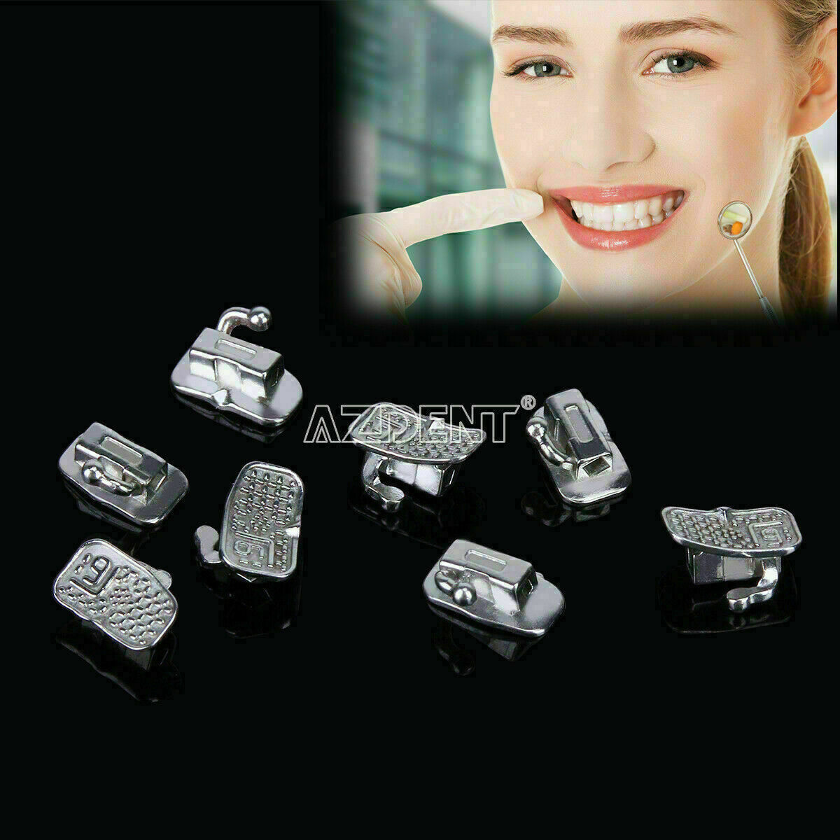 50sets Dental Orthodontic Bondable Buccal Tubes 1st Molar Mono Non-Conv 200pcs