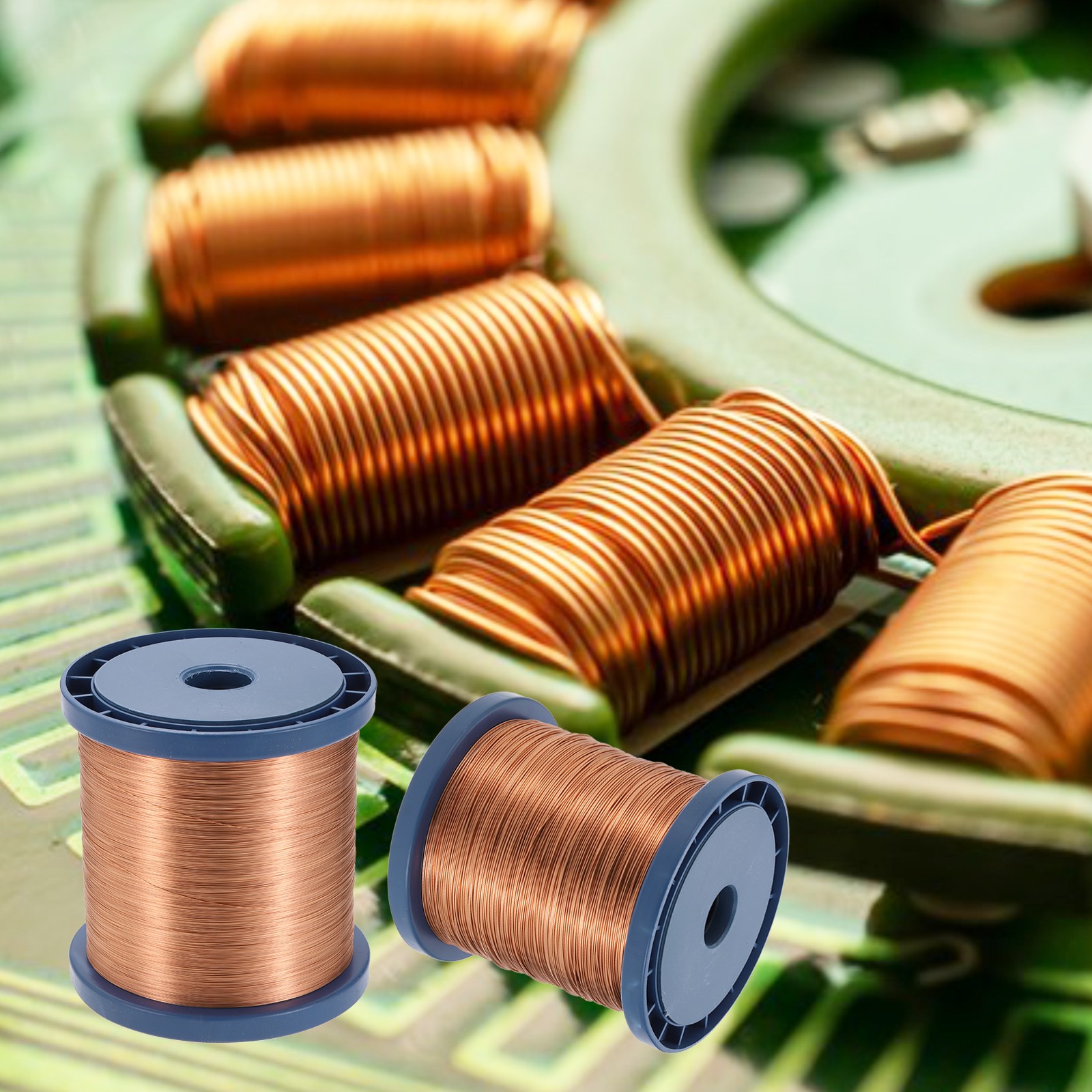 16 AWG Magnet Wire, 16 Gauge 80 oz Enameled Copper Wire, 155C(311F)