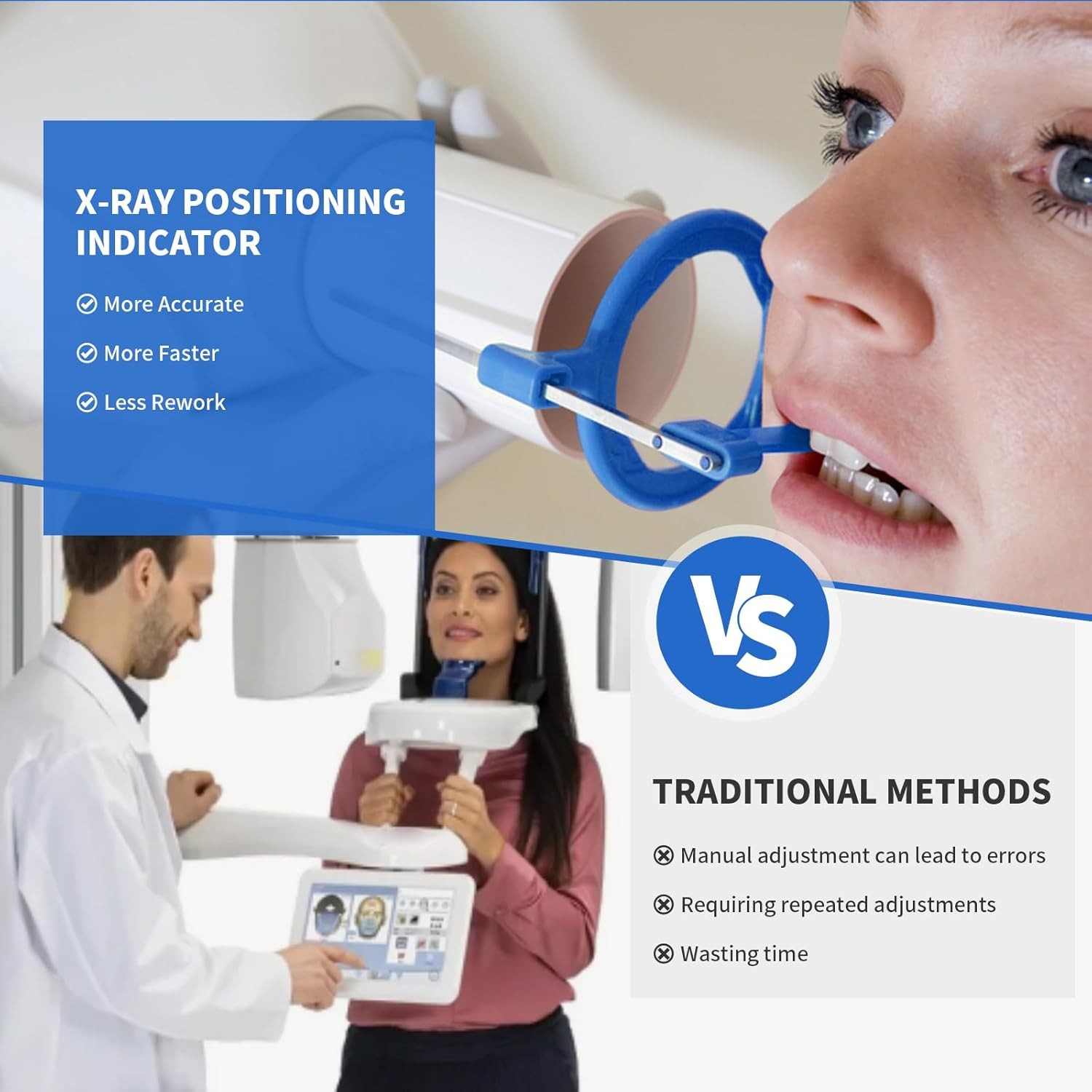 Dental X-Ray Aiming Ring Bitewing/Anterior/Posterior Arm Digital Sensor Holder