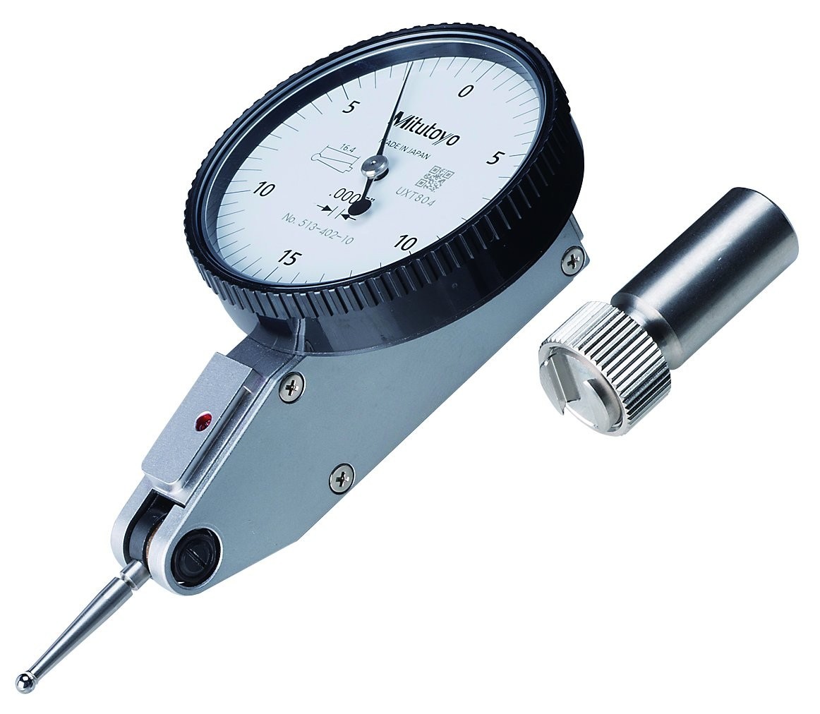 Mitutoyo 513-402-10E Dial Test Indicator Basic Set, .03 in, .0005 in graduations