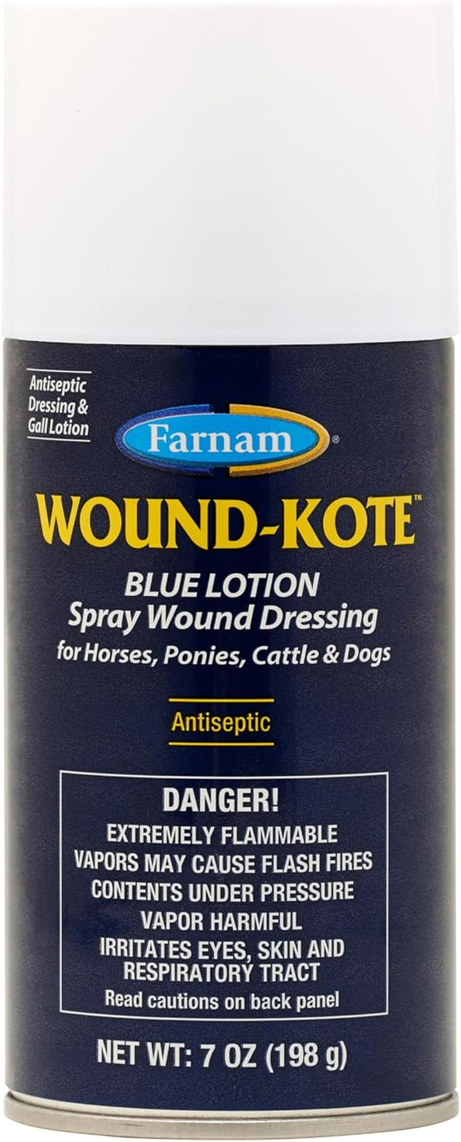 Wound-Kote Blue Lotion Spray Horse Wound Care for Use on Horses and Dogs