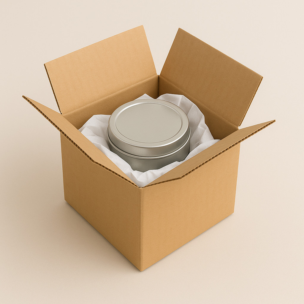 25 Pack 4x4x4 Shipping Boxes | Corrugated Cardboard Mailing Packing Cartons