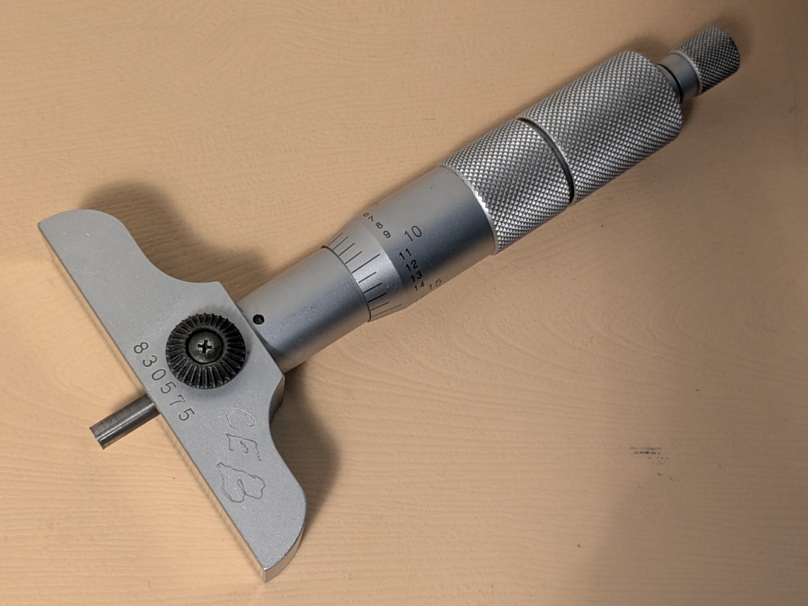 MITUTOYO 0-6 Inch DEPTH MICROMETER SET NO 129-128 w/ CASE