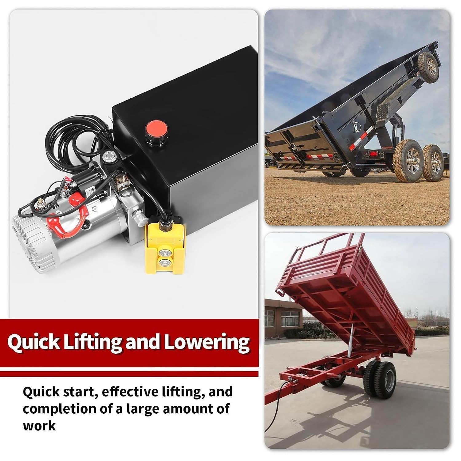 Fast Start-Up Hydraulic Pump for Lifting and Lowering