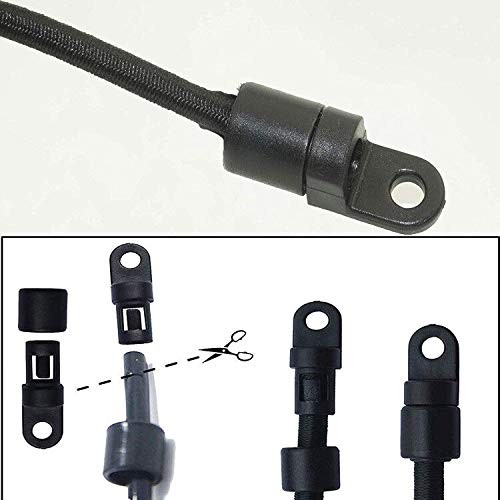 Pack of 30 1/4″ Rope Terminal for 1/4″ Bungee Elastic Shock Cord Pad Hook End…