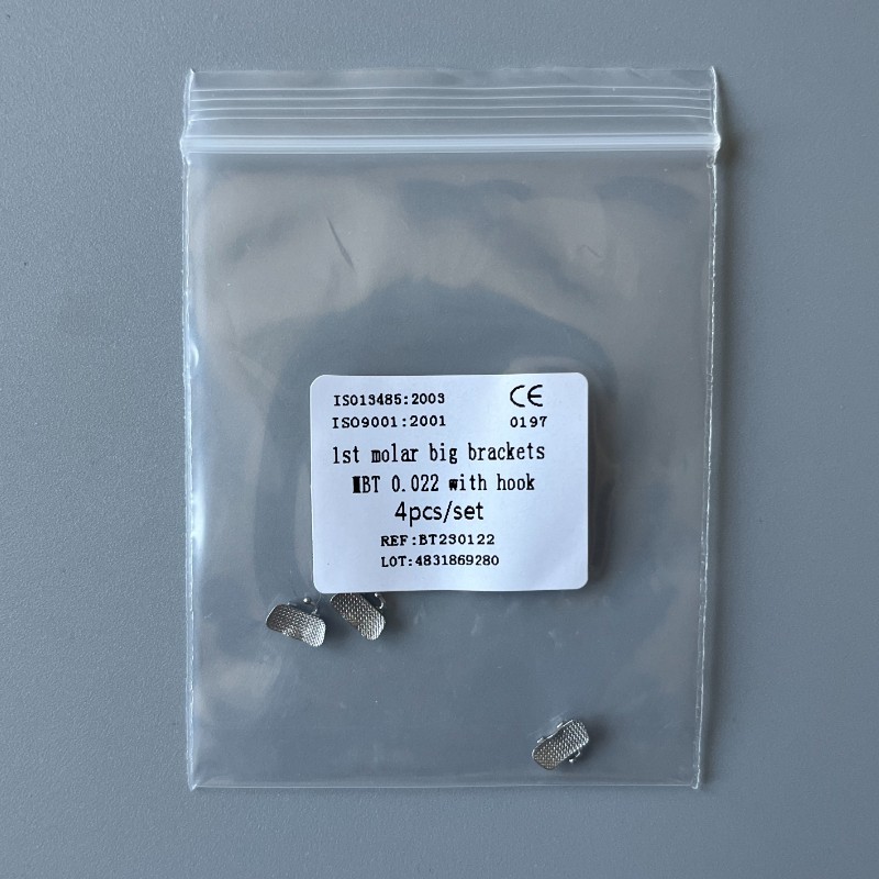 20Sets Dental 1st Brackets Molar Wide Big Bracket Orthodontic Roth MBT 022 Hooks