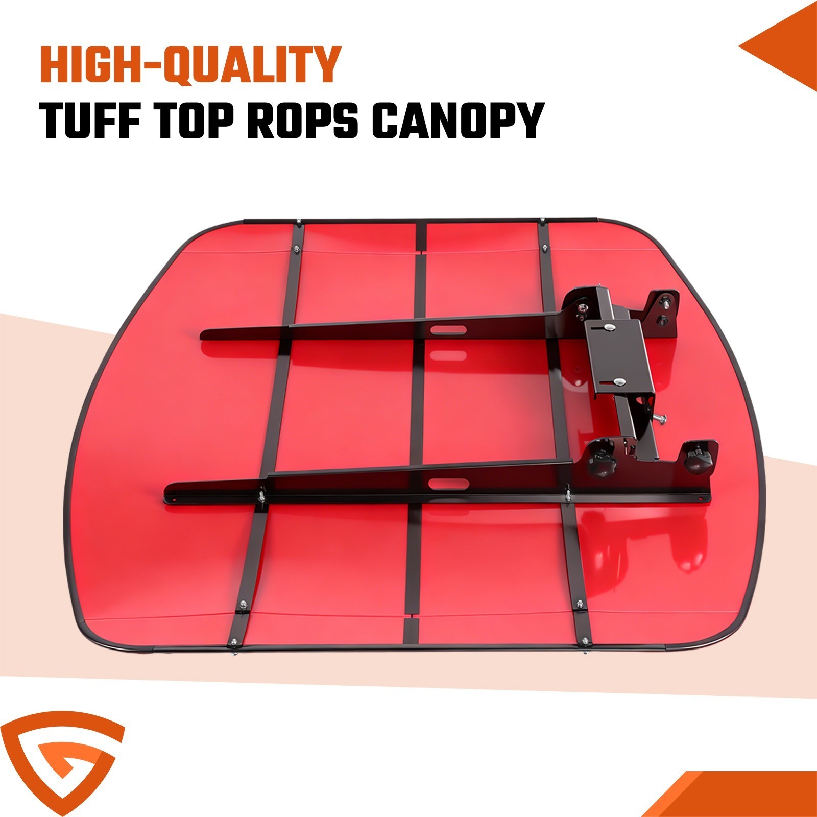 Sun Shield Tuff Top Tractor Canopy 2″ x 2″ For 2″ x 2″ or 2″ x 3″ ROPS Red NEW