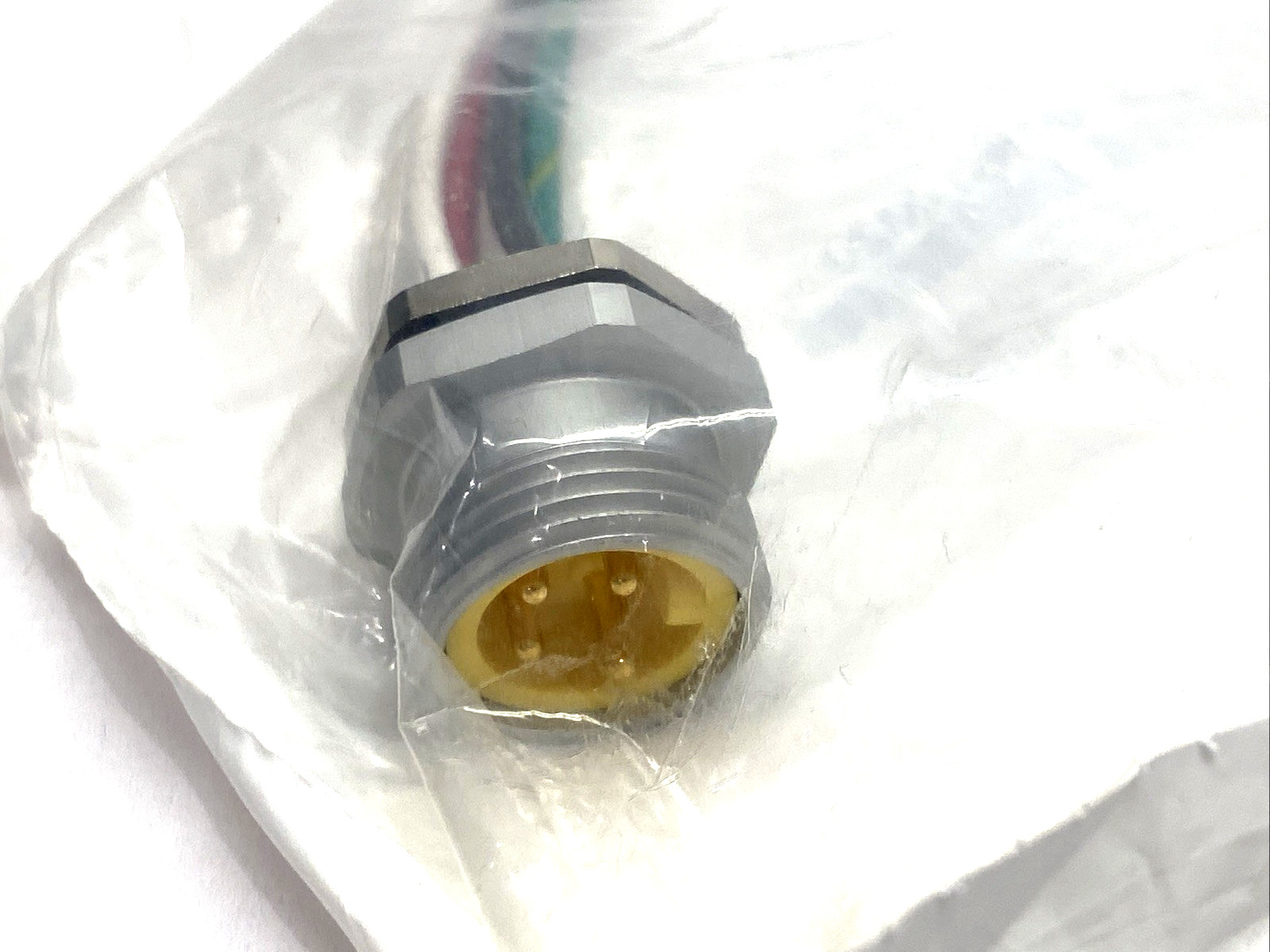 Mencom MIN-4MR-1-M20 Size I Receptacle 4-Pin Male 7/8″ M20 Front Mount 16AWG 10A