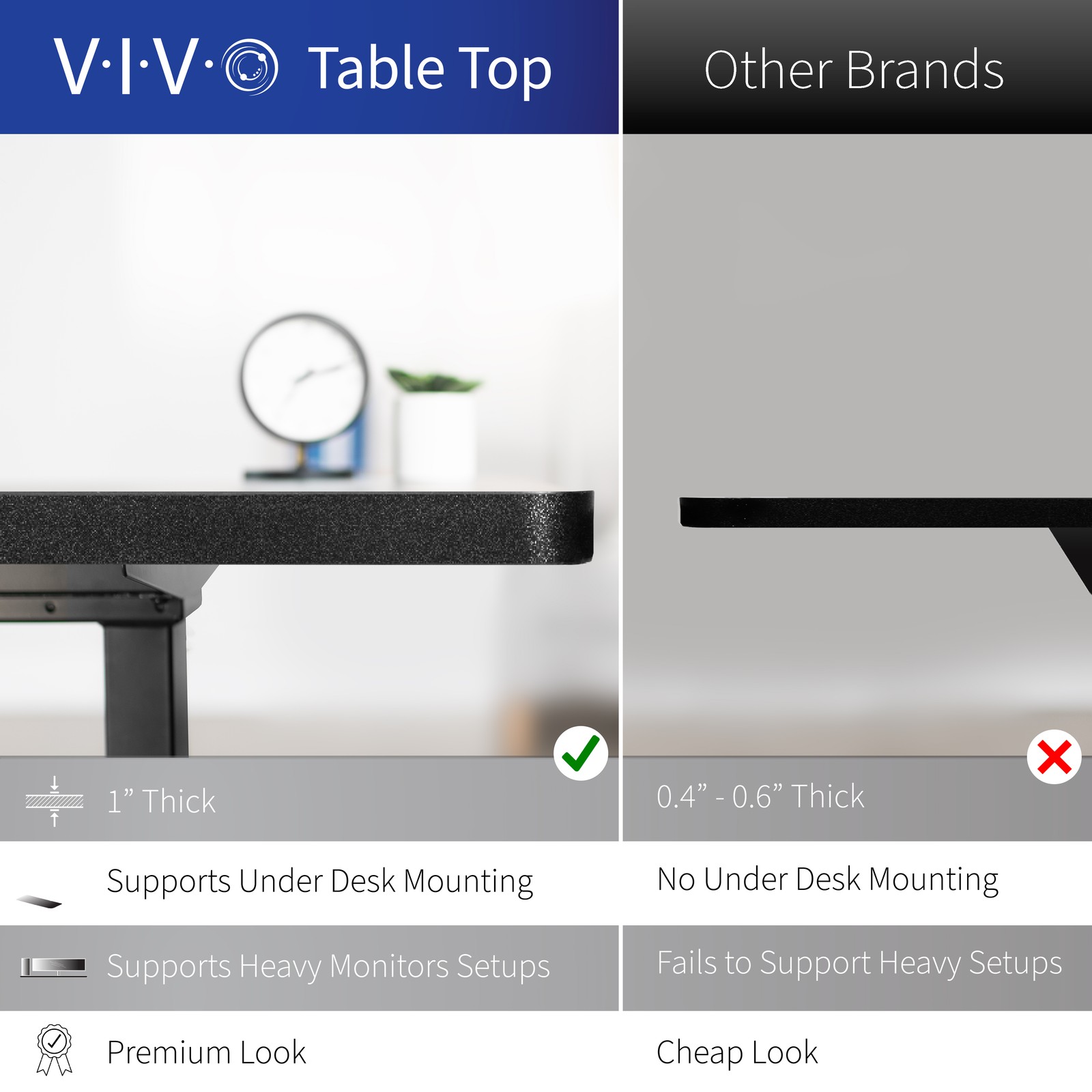 VIVO Electric 71”x36” Stand Up Desk, Rustic Vintage Brown Table Top, Black Frame