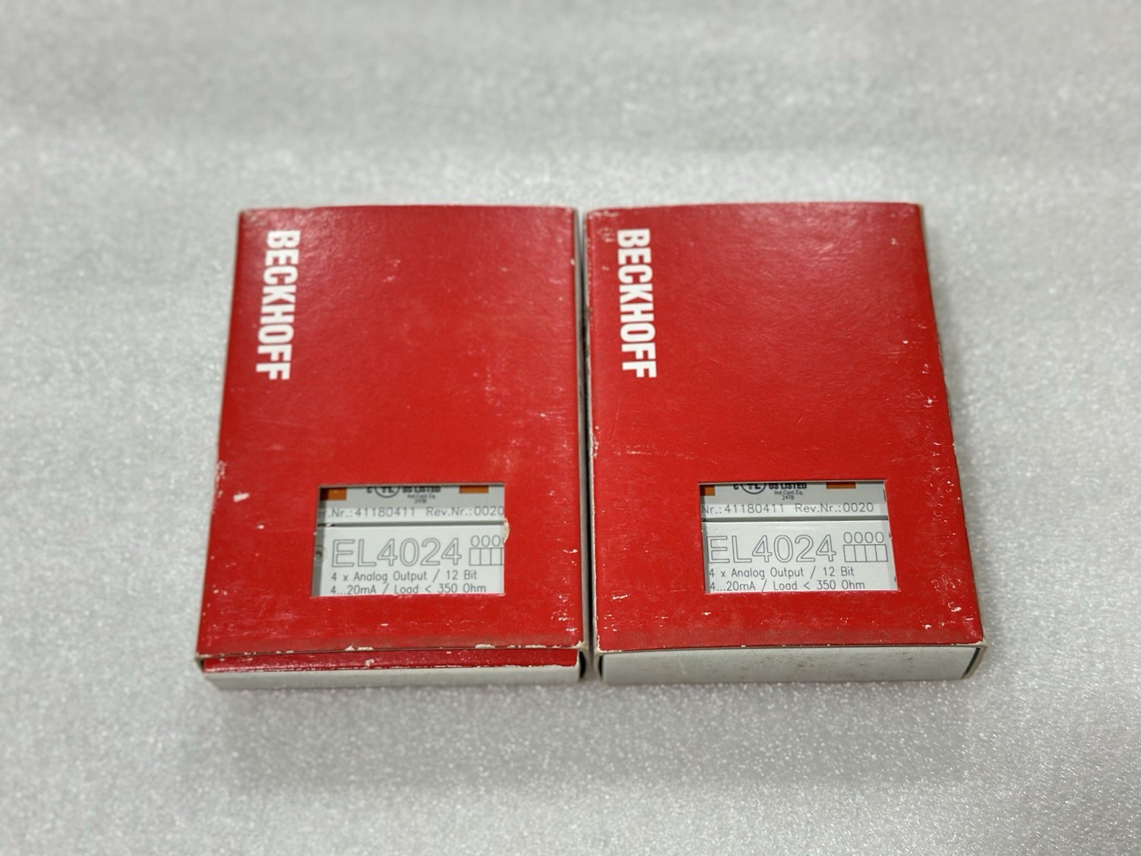 Beckhoff EL4024 PLC Analog Module LOT OF 2 FREE AND FAST SHIPPING