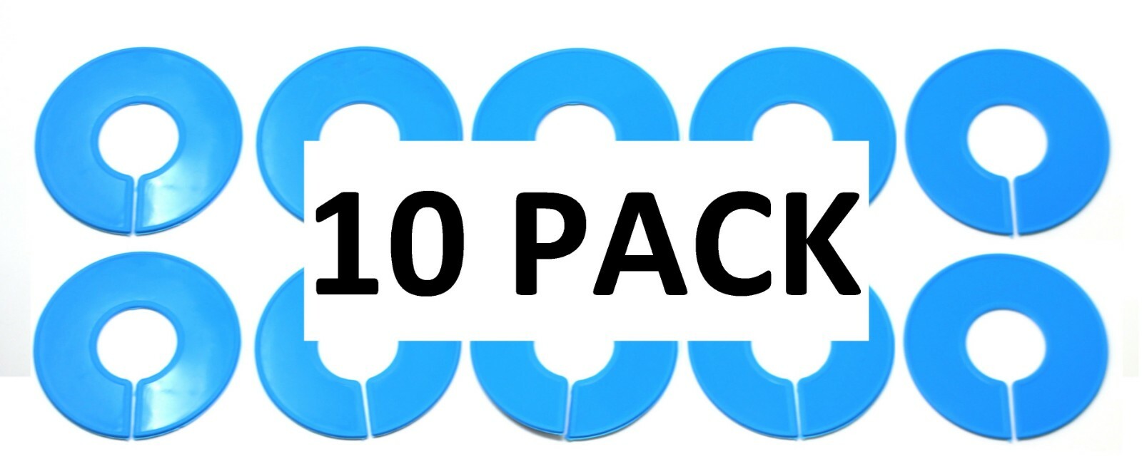 Blue Round Plastic Blank Rack Size Dividers – Multi-Pack
