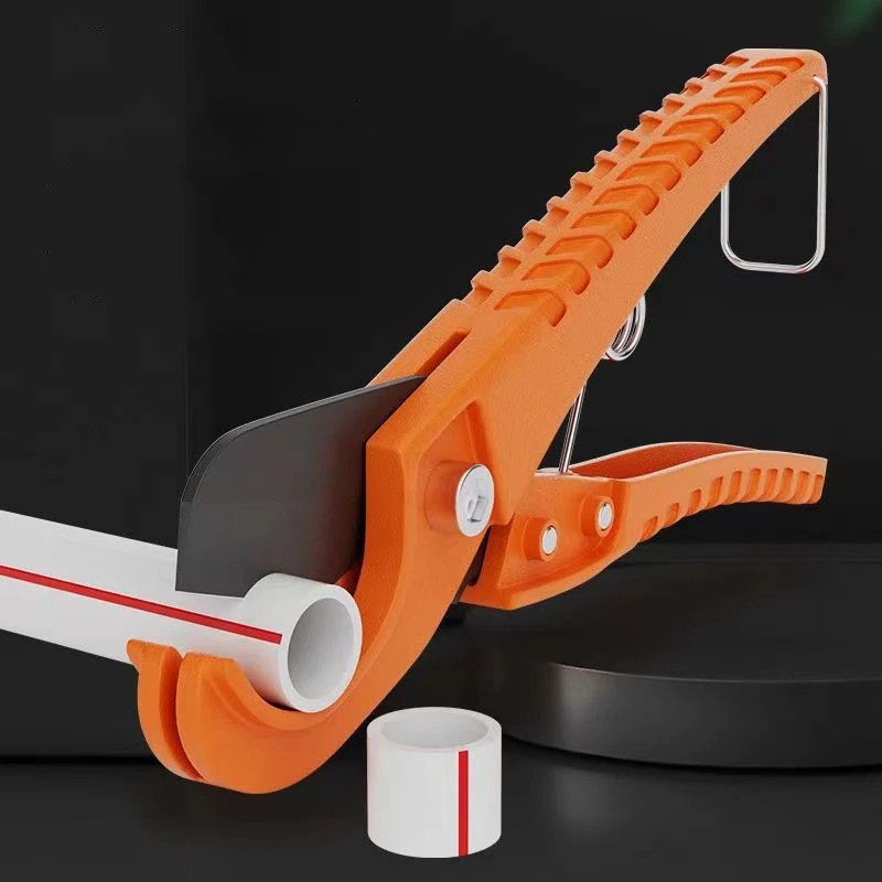 Plastic Pipe One-Hand Operation PVC PPR Tube Cutting Tool Compact Cutter 1.25″