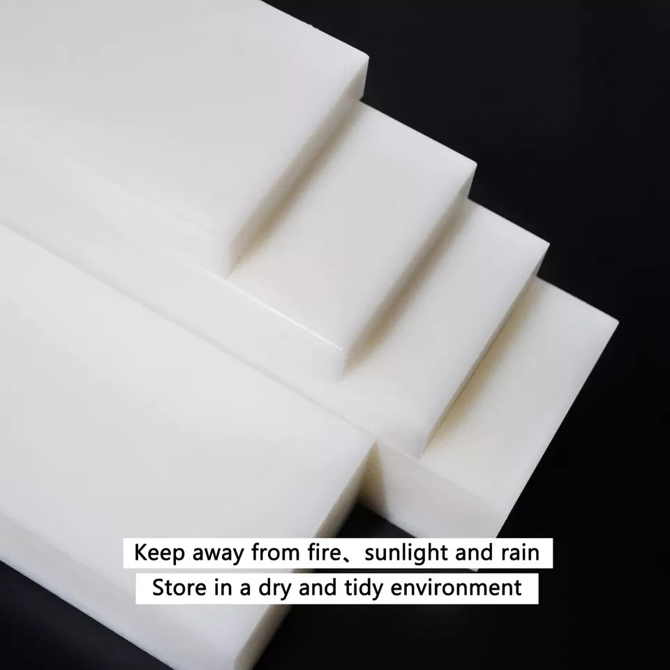 HDPE Block WhitePE Polyethylene Rectangular Solid Plastic Tapping（2″ x 12″ x 3″）