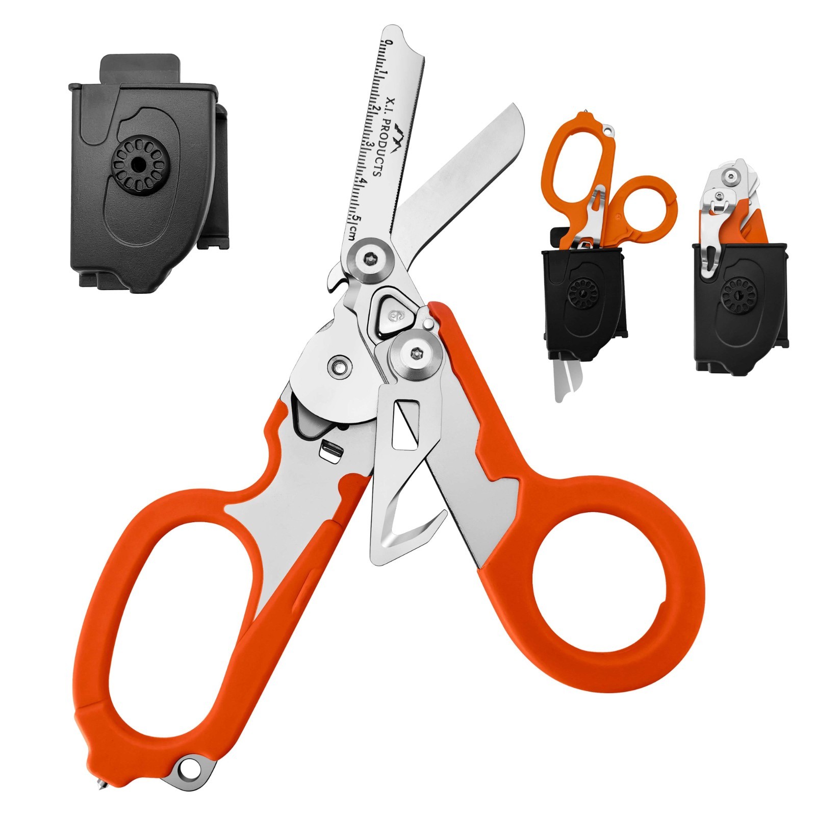 Emergency Trauma Shears Medic Emt Heavy Duty Multi Purpose Shears Orange Handle