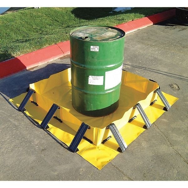 Enpac 57-448-Ye-Su Snap Wall Containment Berm, 80 Gal