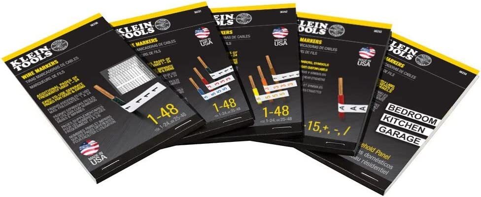 Wire Marker Numbers Book Panel Labels Adhesive Label Cable Markers Sheet Tags