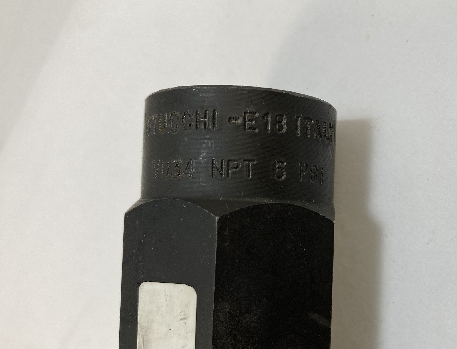 Stucchi VU34 NPT 5 PSI E18 3/4″ Hydraulic Check Valve 810201104 Italy