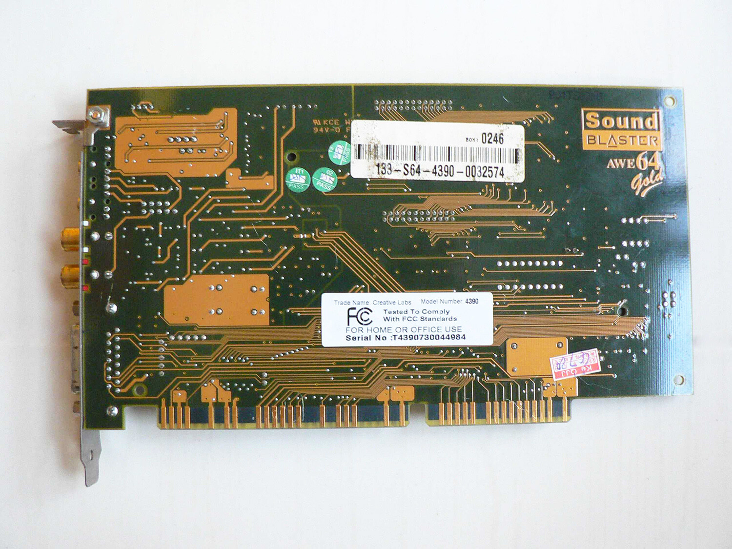 Creative CT4390 Sound Blaster AWE64 Gold Sound Card