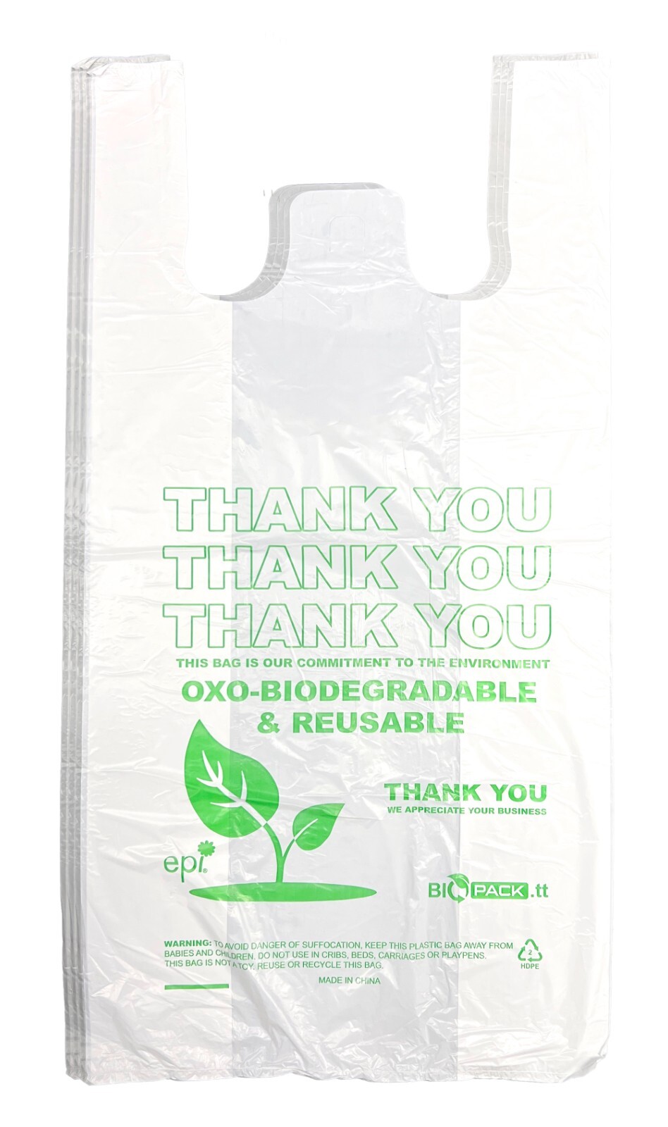 Bags T-Shirt Thank You Plastic Grocery Store Shopping Carry Out Bags 50 PACK