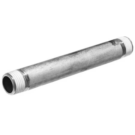 Zoro Select Zusa-Pf-1680 1 In Schedule 40 Stainless Steel Pipe, Threaded Both,