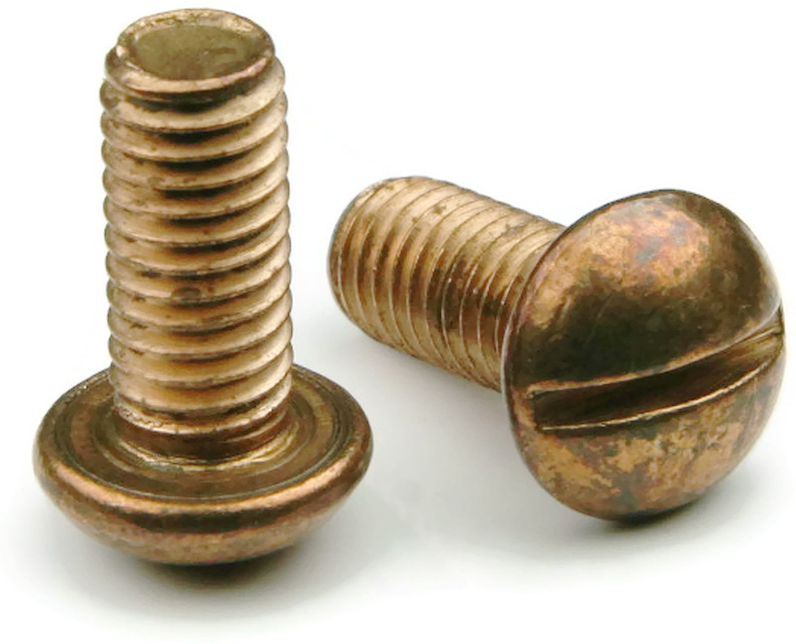 Silicon Bronze Slotted Round Head Machine Screw 8-32 x 3/4 Qty 100
