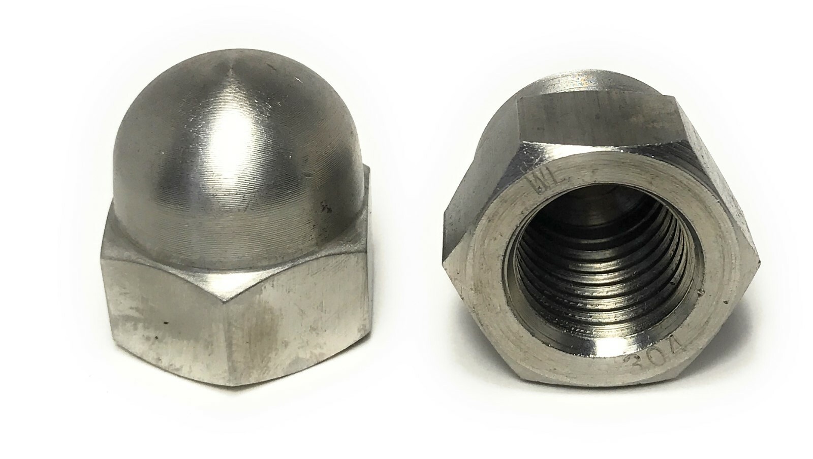 (1) 7/8-9 Stainless Steel Hex Acorn Cap Nuts 18-8 (1 Piece)