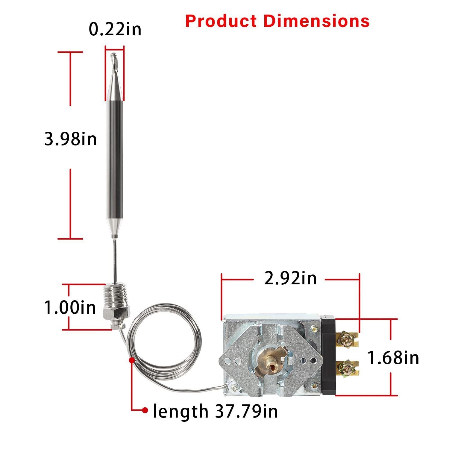 For Imperial Fryer Pitco RX-1-36 Thermostat 200-400F Rx Millivolt 60125401