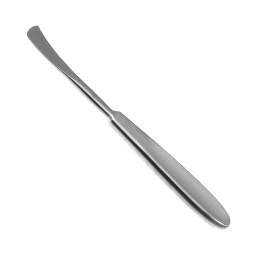Set of 5 Cushing Periosteal Elevator, 7.5″, Crvd, Sharp Serrated Tip, 15mm Wide