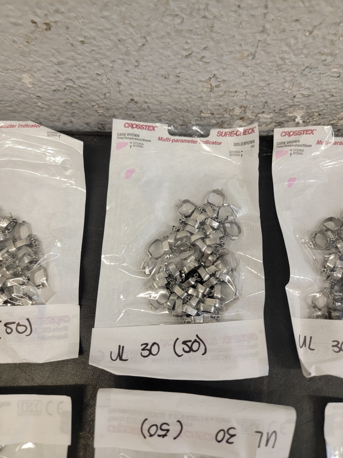 Molar Bands. Dental, Stainless, Various Sizes- 300+ Count (Z6)