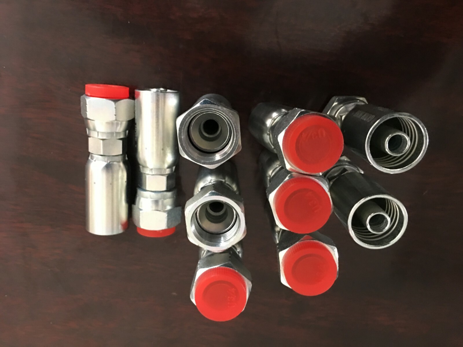 10 PK FJX-08-08 1/2″ Hose x #8 JIC 37° Female Swivel Hydraulic Hose Fitting HY,U