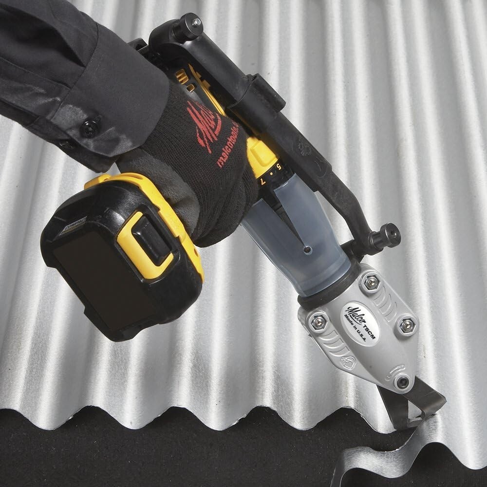 Hardened Carbon Steel Turbo Shear Attachment for Corded & Cordless Drills