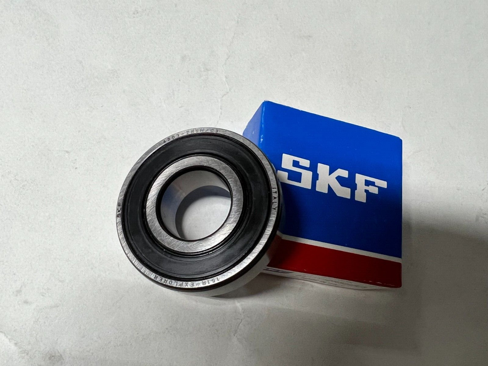 (2 Pack) 6203-2RS SKF C3 2 Shielded Rubber Ball Bearing 17mmx40mmx12mm NEW ITALY