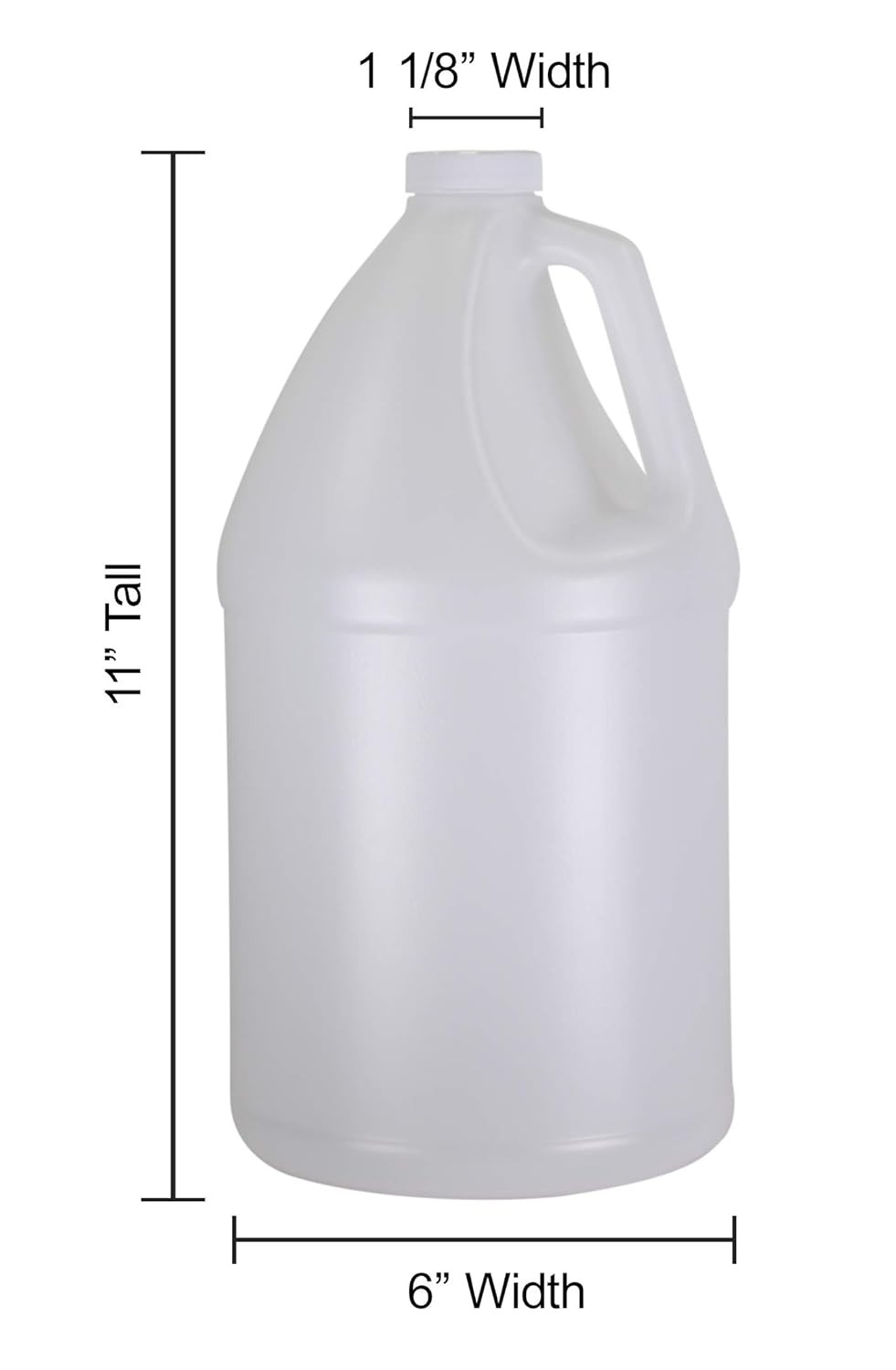 Pinnacle Mercantile 1-Gallon Plastic Jug (2 1-Gallon, Natural Transparent
