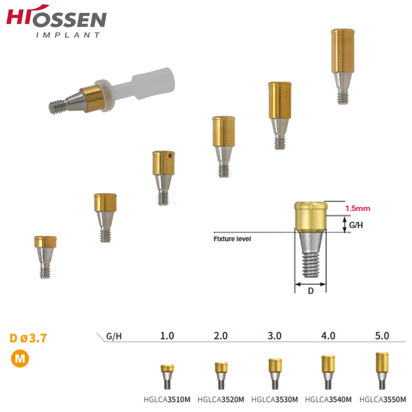 US Dental Locator Abutments Regular & Mini Platform Hiossen / Osstem Compatible
