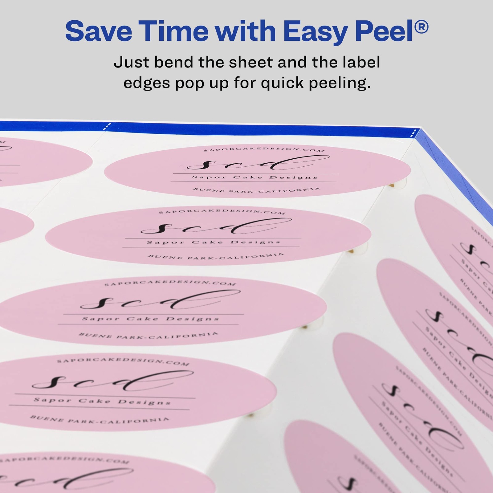 Avery Matte White Oval Labels Sure Feed Technology 2 X 3-1/3 400 Matte White
